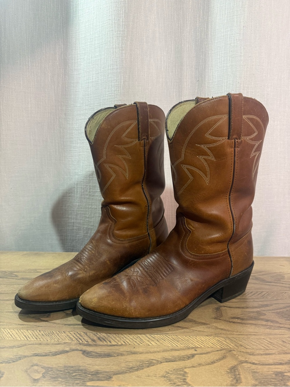 Durango Men's Tan Brown Leather Western Cowboy Boots